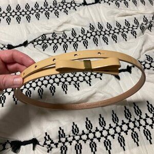 Madewell Patent Leather Bow Belt